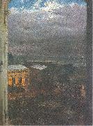 Adolph von Menzel The Anhalter Railway Station by Moonlight oil painting reproduction
